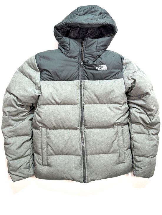 The North Face Other - The North Face Boys Puffer Coat Size XL 18-20 Black Grey Warm Jacket Hooded Hood